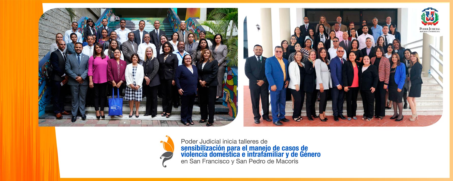 Imagen Poder Judicial inicia talleres de Sensibilización para el Manejo de Casos de Violencia Doméstica e Intrafamiliar y de Género en San Francisco y San Pedro de Macorís